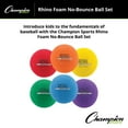 thumbnail image 2 of Champion Sports Rhino Foam No-Bounce Balls, Set of 6, 2 of 5