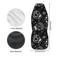thumbnail image 6 of Uourmeti Sugar Skulls Mexican Car Chair Cover 1 Pieces Set, Car Seat Cover Polyester Anti-Slip Soft for Suv Auto Multi Protection, 6 of 6