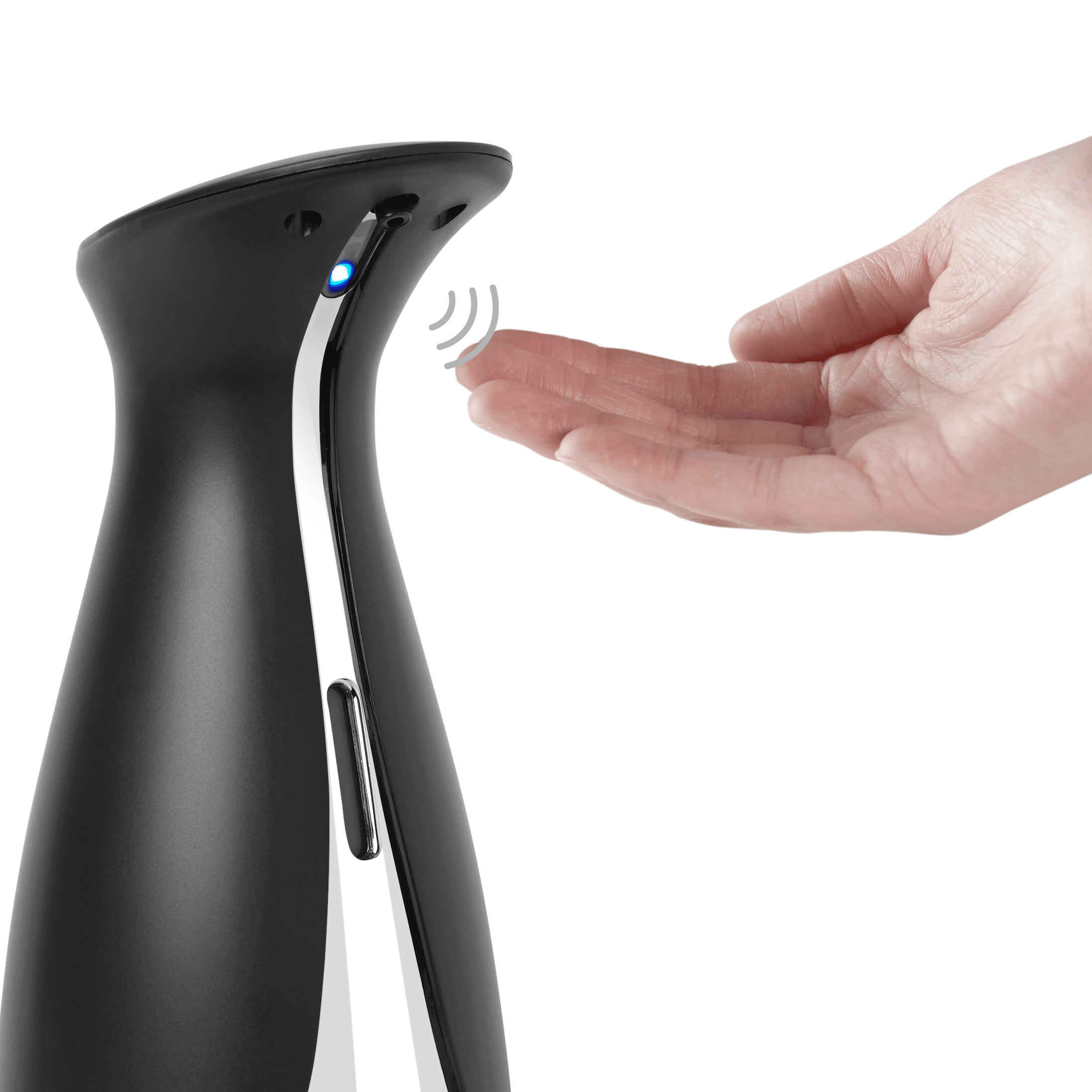 Better Homes & Gardens 6oz (177 ml) Hands Free Touchless Automatic Soap and Hand Sanitizer Dispenser for Kitchen or Bathroom, Black