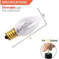 thumbnail image 3 of Betus Original] [Remplacement Ampoule de Lampe à Sel Dimmable Longue Durée 15 Watts - Lot de 6, 3 of 6
