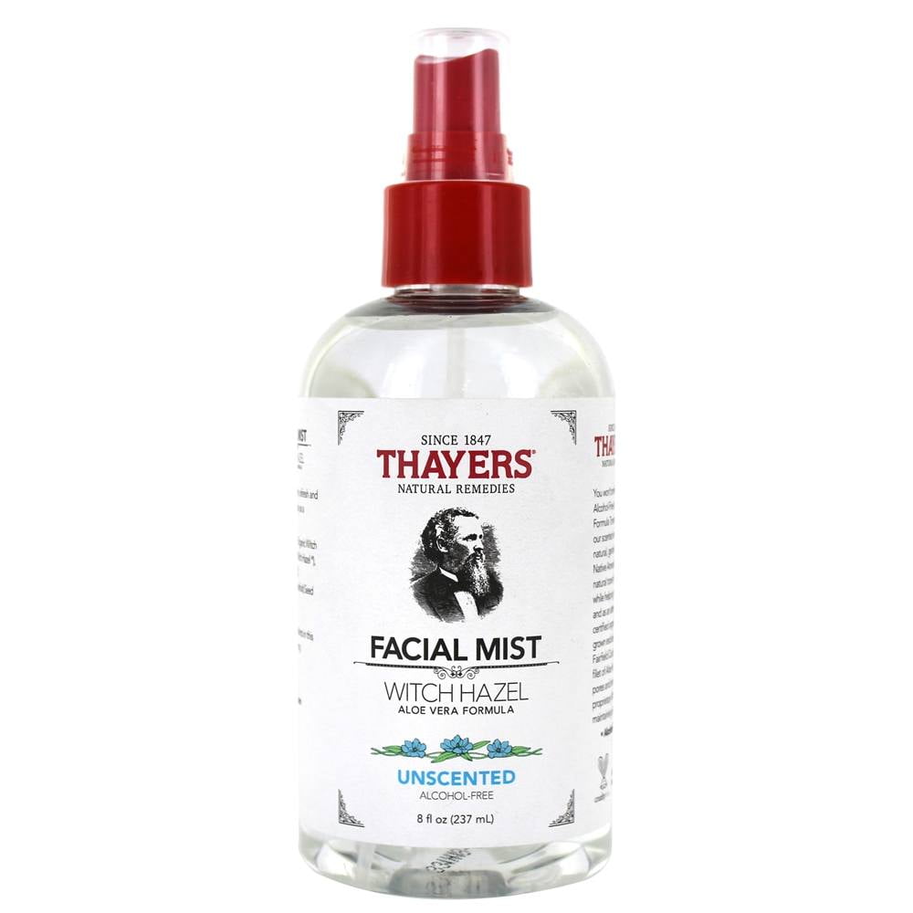Thayers Witch Hazel AlcoholFree Facial Mist Toner with Aloe Vera Formula Unscented 8 fl. oz