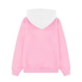 thumbnail image 4 of Girls Oversize Tee Shirts New Girls Oversized Hoodie Color Block Hooded Sweatshirts Trendy Long Sleeve Pullover Kids Fall Clothes Pinky 13 Years, 4 of 8