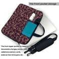 thumbnail image 2 of Lsque Beautiful Purple Butterflies Pattern Laptop Bag – Portable & Slim Single-Shoulder Computer Case with Adjustable Strap, Protective, Lightweight for 13”/14”/15.6” Laptops, 2 of 8