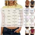 thumbnail image 3 of Gamivast Polka-Dot Women's Print Crop Tops Short Sleeve Y2K Baby Tees Casual Vintage Shirts Slim Fit Summer Basic T-Shirts Comfortable Everyday Retro Style Top Navy XXL, 3 of 5
