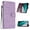 Purple, variant on for Samsung Galaxy A24 4G Wallet Case for Women Girls, Crocodile Pattern PU Leather Flip Phone Cover with Card Holder, Kickstand, Magnetic Clasp Flip Case for Samsung Galaxy A24 4G, Blue