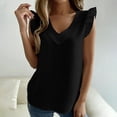 thumbnail image 2 of Blusas de Manga Larga para las Mujeres Color Sólido V-Cuello Cremallera Top Casual, Relajado Ajuste Blusa Diaria, 2 of 9