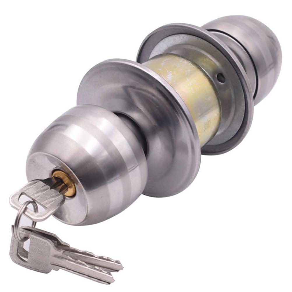 RENACLIPY Silver Door Lock for Homeowners with Keyed Entry 1Set