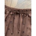thumbnail image 7 of Women's Polka Dot Elastic Waist Pants, Drawstring Loose Fit Trousers with Pockets for Everyday, Casual, Lounge & Vacation Wear, 7 of 7