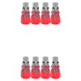 thumbnail image 2 of maskred 4 Pieces Reflective Pet Shoes Rain Snow Waterproof Socks Set Good Elasticity with Rubber Sole Paw Cover Stocking Red M 2Set, 2 of 6