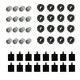 thumbnail image 2 of 48PCS Mini Wheel Axles Pack Block Car Accessories Tyre Hub Classic Building Bricks Children DIY Toys Blocks for Kids, 2 of 6