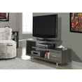 thumbnail image 3 of Monarch Specialties Tv Stand, 60 Inch, Console, Media Entertainment Center, Storage Cabinet, Living Room, Bedroom, Laminate, Brown, Contemporary, Modern, 3 of 4