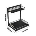 thumbnail image 3 of Matoen Adjustable Kitchen Sink Shelf - Floor Standing Cabinet Organizer, Under Sink Storage Basket for Countertop, Spices & Household Items, Space-Saving, 3 of 6