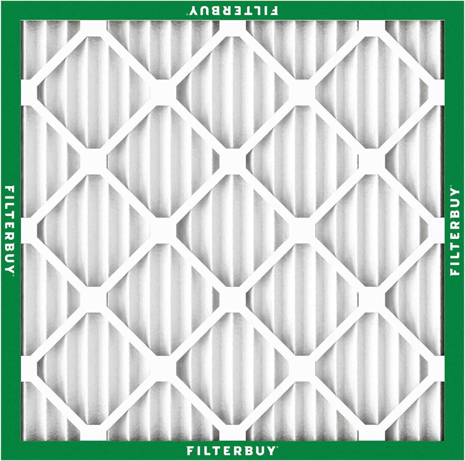 Filterbuy 24x24x1 Air Filter MERV 8 Dust Defense, Pleated HVAC AC Furnace Filter Replacement, 4-Pack