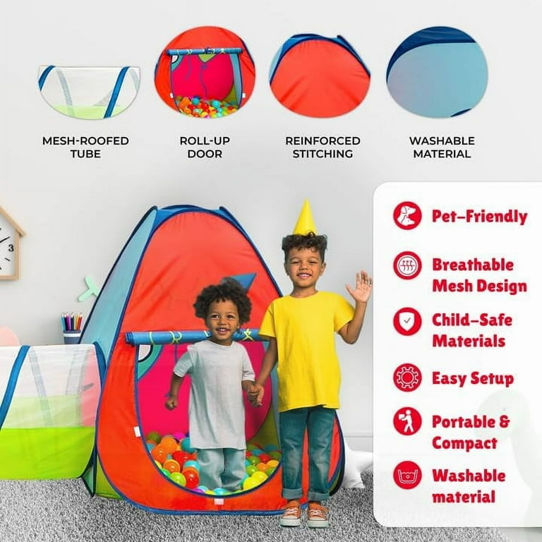 Kiddey Tunnel and Ball Pit Play Tent Set: Spark Imagination with