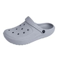 thumbnail image 3 of MDUKONU Women’s Classic Clogs with Back Strap – Lightweight Non Slip Slip-On Comfort Shoes, Low Heel Casual Garden & Indoor Clogs Size: 10 Grey, 3 of 9