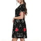 thumbnail image 2 of Balery Card Suits Vestidos sueltos de manga corta para mujer, vestidos de verano 2025, vestidos casuales de corte A con vuelo., 2 of 6