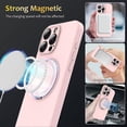 thumbnail image 3 of For iPhone 13 Pro Max Case Compatible with MagSafe Metal Kickstand PC + Silicone Phone Cover - Grey, 3 of 5