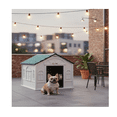 thumbnail image 4 of Casa MASCOTAS Con Puerta 75x63x65 Termica Malubero TEJA VERDE- BLANCO, 4 of 5