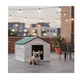 thumbnail image 4 of Casa MASCOTAS Con Puerta 75x63x65 Termica Malubero TEJA VERDE- BLANCO, 4 of 5