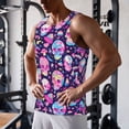 thumbnail image 5 of Salouo Skull mushroom colorful cute for Men's Tank Tops,Sleeveless Muscle Shirts for Men Quick Dry Workout Tank Top Gym Muscle Tee Fitness Bodybuilding Sleeveless T Shirt-X-Large, 5 of 7