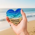 thumbnail image 4 of WabiNook​ Handmade Ocean Glass Heart Ornament Mini Beach Decor for Friends 1 PC,Sky Blue, 4 of 4
