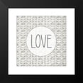 thumbnail image 2 of Jacobs, Cindy 15x15 Black Modern Framed Museum Art Print Titled - Love, 2 of 5
