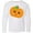 AA-White, variant on Inktastic Smiling Pumpkin, Orange Pumpkin, Halloween Long Sleeve Youth T-Shirt