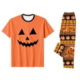 thumbnail image 4 of Grblisyd Halloween Matching Family Pajamas Set Cute Cartoon Graphic Print Mommy and Me Matching Outfits Soft Nightwear for Family, 4 of 7