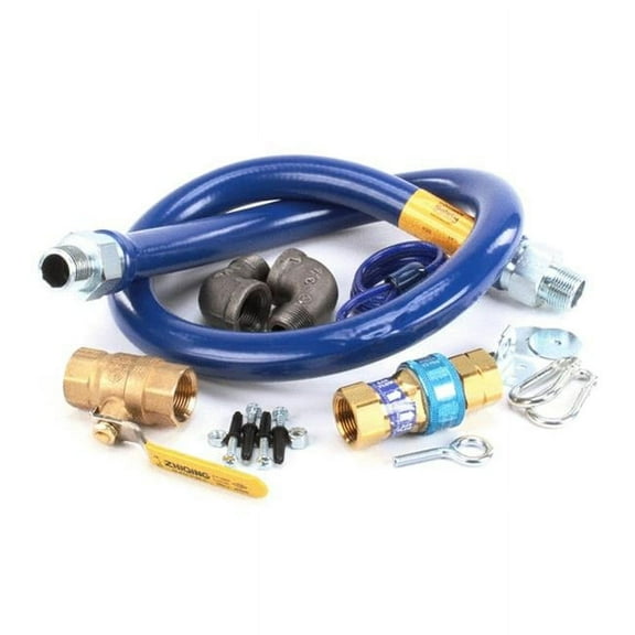 Dormont - 1675KIT48 - 3/4 in x 48 in Blue Hoseâ„¢ Deluxe Gas Hose Connector Kit