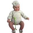 thumbnail image 1 of 50cm Adorable Reborn Dolls Kits de juguetes para bebés recién nacidos de silicona a prueba de agua (Azul) Likrtyny juguetes de los niños, 1 of 8