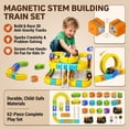 thumbnail image 5 of XMKP 62pcs Magnetic Track Train Set – 3D DIY Buildable STEM Electric Train for Kids 3+, Anti-Gravity Modular Blocks, Creative Hands-On Play, 5 of 10