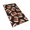 thumbnail image 2 of Kll Brown Football On Black Ultra Absorbent & Soft Hand Towels For Bath, Hand, Face, Gym And Spa-27.5x16in, 2 of 9