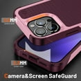 thumbnail image 6 of Dteck for iPhone 14 Pro Case, Dual Layer Rubber Soft Lining+ Hard PC Back Tough Rugged Shockproof Protective Case for iPhone 14 Pro,Rose, 6 of 8
