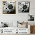 thumbnail image 4 of Designart "Fragmented Grey Geode Art I" Spiritual Stone Floater Framed Wall Art Living Room, 4 of 5