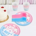 thumbnail image 4 of LULULION 1 Set Party Tableware Set Assorted Color for Baby Gender Reveal, 4 of 5