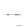 thumbnail image 2 of Cable Chicote Freno Trasero Derecho/Izquierdo Compatible Con Ford Focus 2.0L 2001 2002 2003 Tambor Zx3 Zts Se Zx5 Ztw Lx CAHSA Cable Chicote Acelerador, 2 of 6