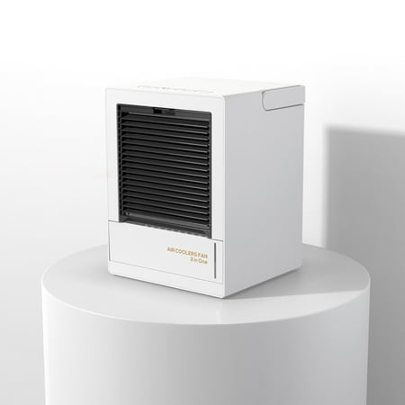 

Home Automatic Shaking Air Cooler Humidifier Mute Air Conditioner Fan for Office Tabletop Color:white Size:Rechargeable
