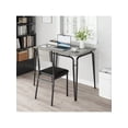 thumbnail image 2 of Space - saving dining mesa set para 4: 5 - piece square moderno wood dinette con forrado sillas, suitable para small spaces y apartments, 2 of 6