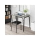 thumbnail image 2 of Space - saving dining mesa set para 4: 5 - piece square moderno wood dinette con forrado sillas, suitable para small spaces y apartments, 2 of 6