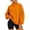 G1-Orange, variant on Mock Neck Sweatshirt for Women Long Sleeve Sweatshirts with Zipper Pocket Solid Color Side Slit Sweater Trendy Fall Winter Lightweight Loose Fit Clothes,Orange M