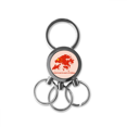 thumbnail image 1 of Comandante de la bandera china Llavero de metal de acero inoxidable Llavero Anillo de cadena Llavero, 1 of 3