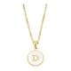 thumbnail image 1 of Collar Dije Iniciales en Madre Perla Letra D hyper innovation 1.6 cm 45 cm, 1 of 4