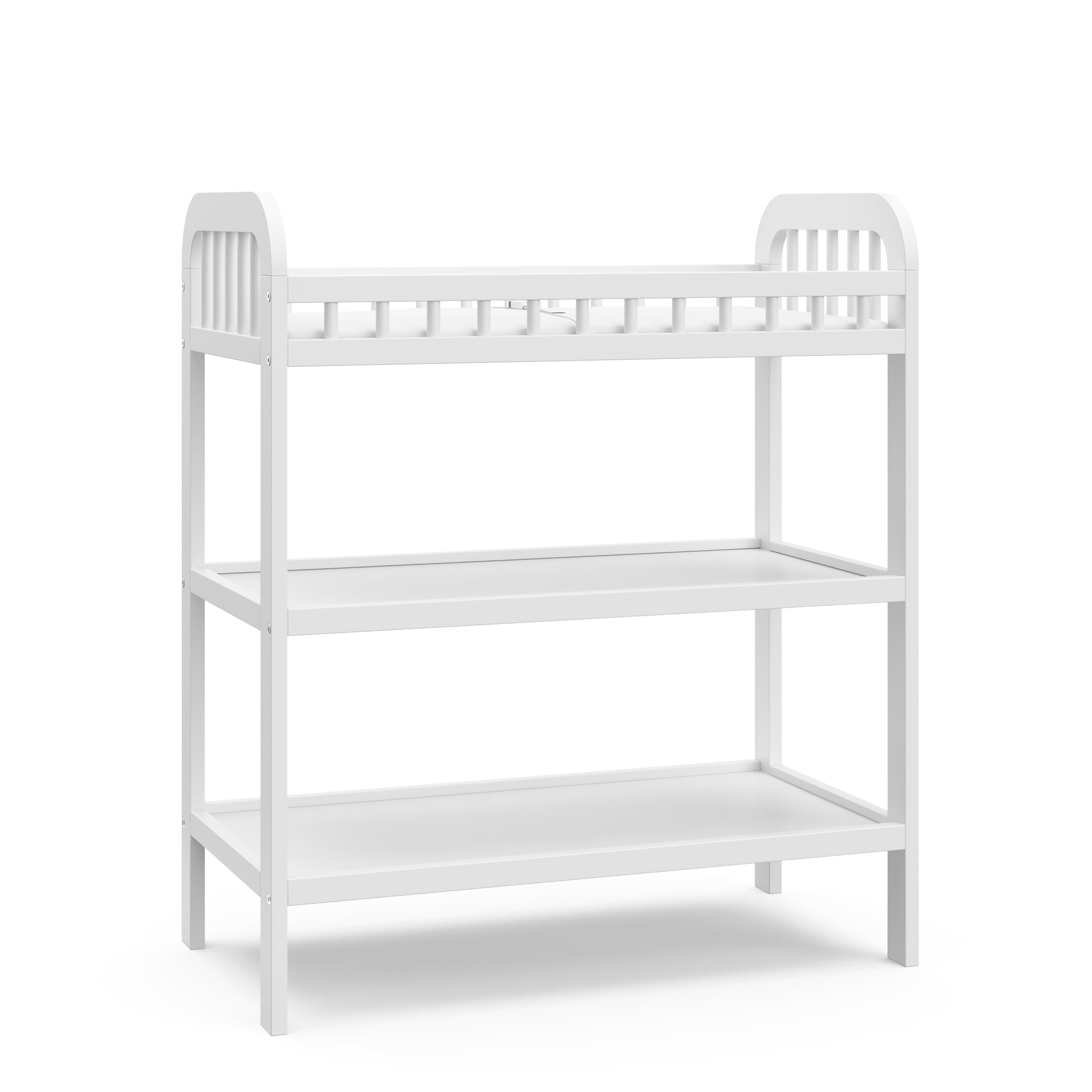 Storkcraft Pasadena Infant Changing Table with Changing Pad, White