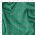 thumbnail image 4 of Soimoi Green Poly Georgette Fabric Stripe & Love Text Print Fabric by Yard 42 Inch Wide, 4 of 5
