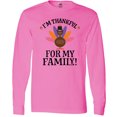 thumbnail image 3 of Inktastic Thanksgiving Girl Turkey Thankful for Family Long Sleeve T-Shirt, 3 of 5