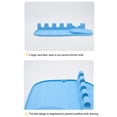 thumbnail image 2 of tredstone 2 In 1 Silicone Spoon Rest Scoop Holder Kitchen with Drip Pad 5 Slots Non-slide Draining Rack Spatula Organizer Black 2, 2 of 6