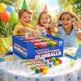 thumbnail image 5 of Lalees Bulk Gumballs, 30 Count Tube Pack, No Artificial Dyes Rainbow Gum Balls, Tutti Frutti Chewing Gum Candy for Kids, Party Favors, Events, Candy Bowl & School, 5 of 5
