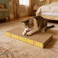 thumbnail image 1 of HCBY Cat Scratcher, 16.9x8.2x1.1in Thickened Corrugated Cardboard Pad, Reversible Durable Scratch Lounge, Multi-Functional Mat for Indoor Cats, 1 of 6