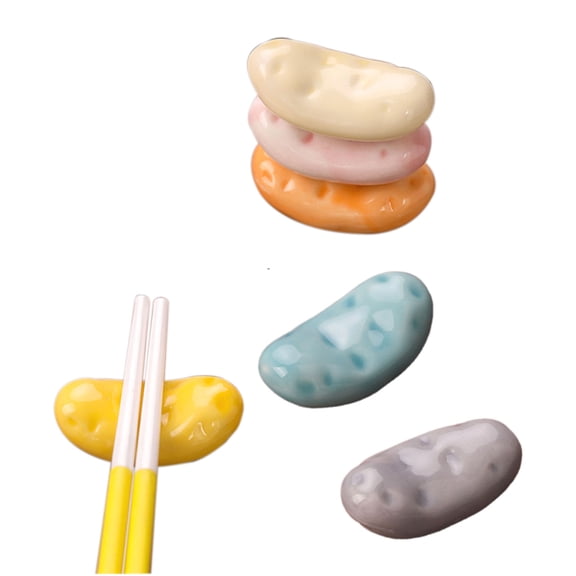 Qeeadeea/Lovely Little Potatoes Chopstick Holders, Chopstick Rests, Dinner Chopstick Stand For Home Decoration, Restaurant-orange-set of 3
