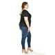 thumbnail image 2 of Blusa de lino con moño en espalda Roman Fashion /Tallas Extras, 5109 (Negro) negro 38, 2 of 6